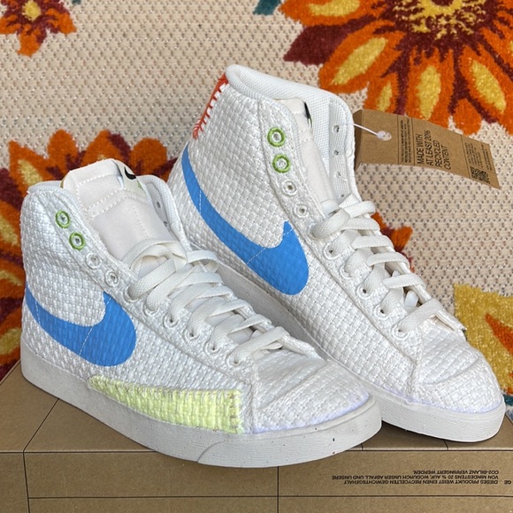 Nike Blazer Mid ‘77 NEXT NATURE Sail/University Blue ‘HEMP’ Men’s sneakers - Picture 7 of 16